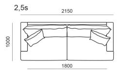 Adella 2,5-Sits Soffa
