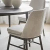 Amesbury stol ljusbeige tyg/bruna ekben