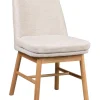 Amesbury stol ljusbeige tyg/ekben