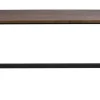 Carradale matbord 170 brun ek/A-ben svart metall