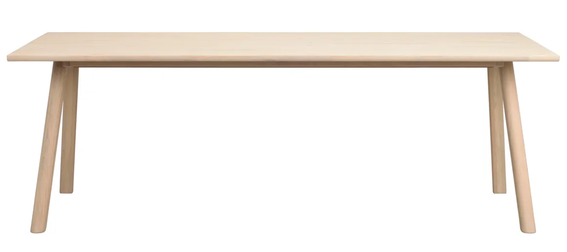 Clapperton Matbord – Vitpigmenterad 220×95 cm