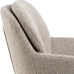 Dora karmstol – beige tyg