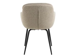 Dora karmstol – beige tyg