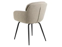 Dora karmstol – beige tyg