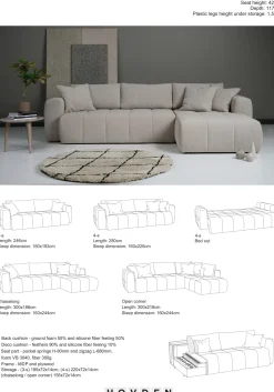 Fantasy Bäddsoffa Capri 99 Coal