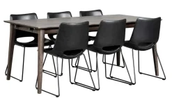 FILIPPA MATBORD MÖRKBRUN 180X90