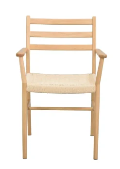 Harlan Karmstol Ek/ljusbeige