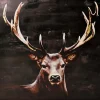 HJORTBILD TAVLA 100X100