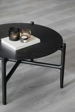 HOLTON SOFFBORD RUND SVART 62