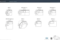 Jade 4-sits Soffa
