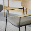Maymont Karmstol Ek/mörkbeige/svart