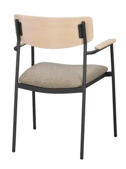 Maymont Karmstol Vitpigmenterad/mörkbeige/svart