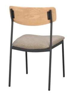 Maymont Stol Ek/mörkbeige/svart