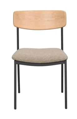 Maymont Stol Ek/mörkbeige/svart