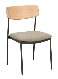 Maymont Stol Ek/mörkbeige/svart