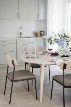 Maymont Stol Vitpigmenterad/mörkbeige/svart