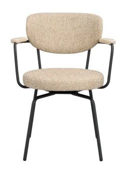Merrick Karmstol – Mörkbeige/Svart (Snurr)