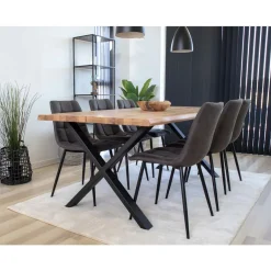 Middelfart Köksstol Microfiber Grå