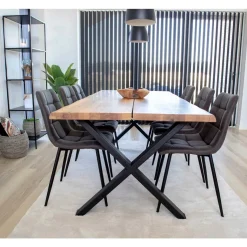 Middelfart Köksstol Microfiber Grå