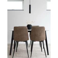 Middelfart Köksstol Microfiber Ljusbrun