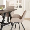 NORWELL KARMSTOL BEIGE/SVART