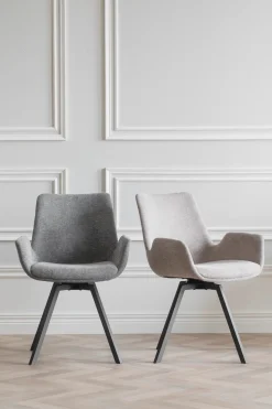 NORWELL KARMSTOL BEIGE/SVART