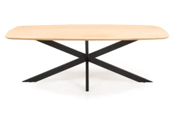 Oakland Ovalt Matbord Borstad Ek X-Ben Metall