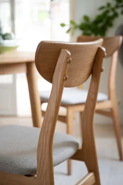 Rodham stol ek/grå-beige