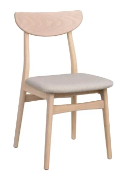 Rodham stol vitpigment ek/grå-beige