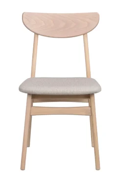 Rodham stol vitpigment ek/grå-beige