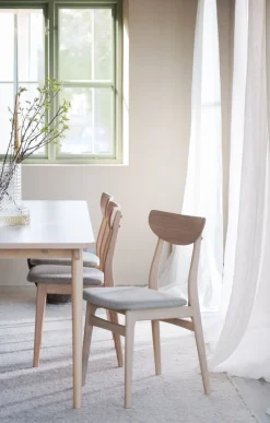 Rodham stol vitpigment ek/grå-beige