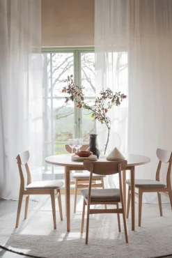 Rodham stol vitpigment ek/grå-beige