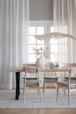 Rodham stol vitpigment ek/grå-beige