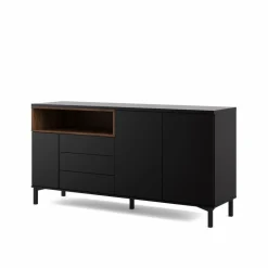 Roomers Sideboard Svart/Valnöt