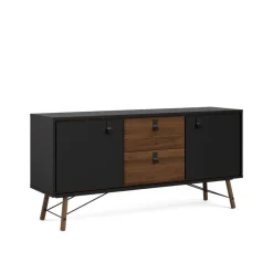 RY SIDEBOARD SVART/VALNÖT 86006