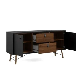 RY SIDEBOARD SVART/VALNÖT 86006