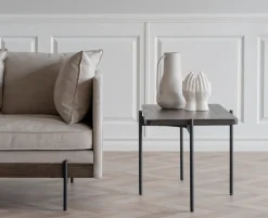 SHELTON SOFFBORD BRUN/SVART 95cm