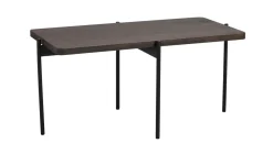 SHELTON SOFFBORD BRUN/SVART 95cm