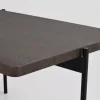 SHELTON SOFFBORD BRUN/SVART 145cm