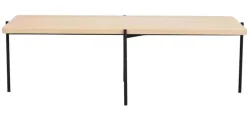 Shelton Soffbord Vitpigmenterad/svart