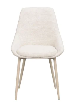 Sierra stol ljusbeige tyg/beige metallben