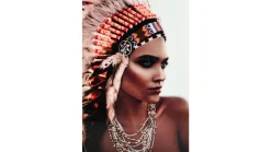 Tavla Indian Woman, 80x120, glas
